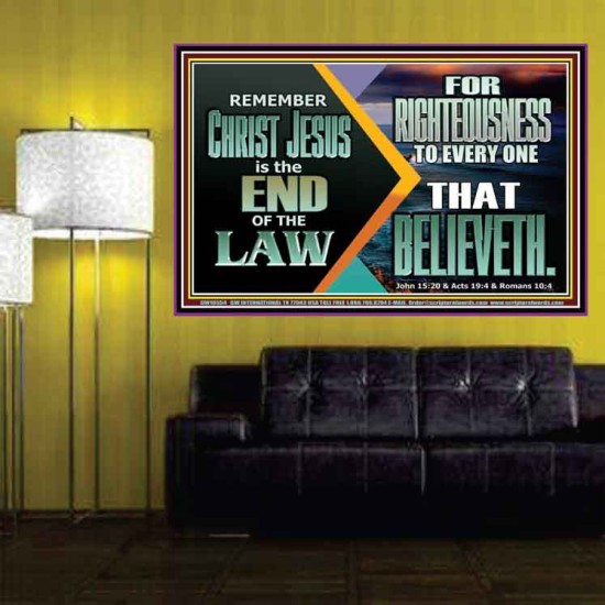 CHRIST JESUS OUR RIGHTEOUSNESS  Encouraging Bible Verse Poster  GWPOSTER10554  