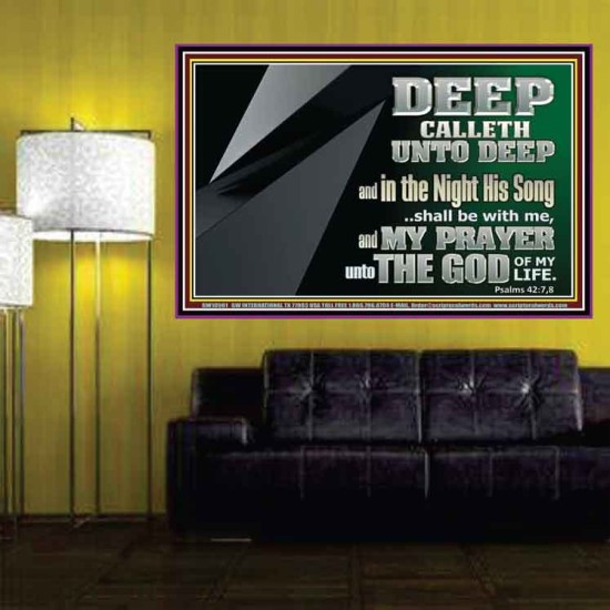 DEEP CALLETH UNTO DEEP  Modern Wall Art  GWPOSTER10591  