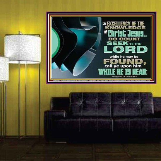 SEEK YE THE LORD WHILE HE MAY BE FOUND  Unique Scriptural ArtWork  GWPOSTER10603  