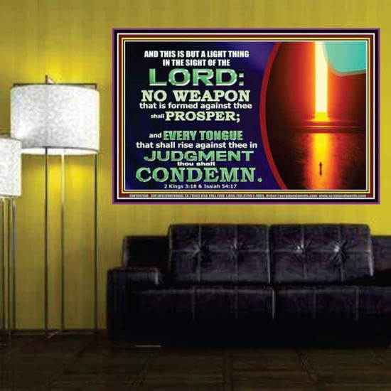 CONDEMN EVERY TONGUE THAT RISES AGAINST YOU IN JUDGEMENT  Custom Inspiration Scriptural Art Poster  GWPOSTER10616B  