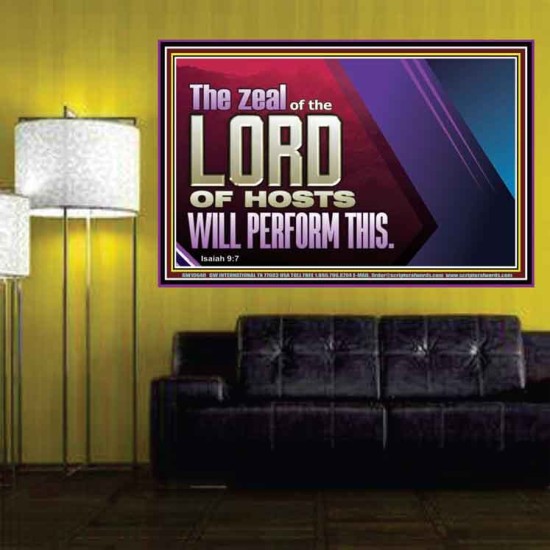 THE ZEAL OF THE LORD OF HOSTS  Printable Bible Verses to Poster  GWPOSTER10640  