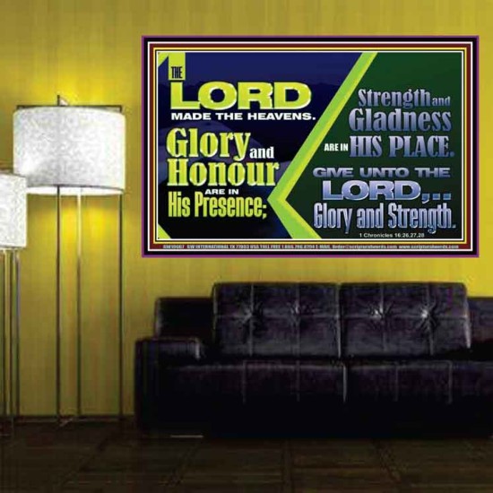GLORY AND HONOUR ARE IN HIS PRESENCE  Eternal Power Poster  GWPOSTER10667  