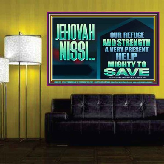 JEHOVAH NISSI A VERY PRESENT HELP  Sanctuary Wall Poster  GWPOSTER10709  