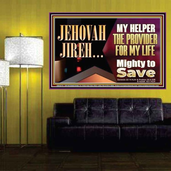 JEHOVAHJIREH THE PROVIDER FOR OUR LIVES  Righteous Living Christian Poster  GWPOSTER10714  