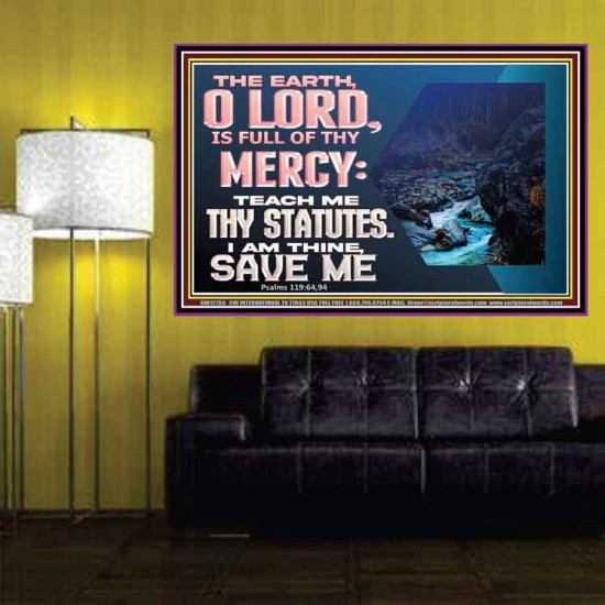 TEACH ME THY STATUTES AND SAVE ME  Bible Verse for Home Poster  GWPOSTER12155  