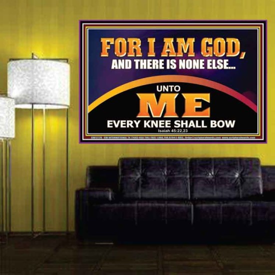 UNTO ME EVERY KNEE SHALL BOW  Scripture Wall Art  GWPOSTER12176  