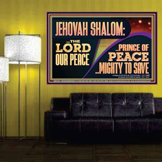 JEHOVAH SHALOM THE LORD OUR PEACE PRINCE OF PEACE  Righteous Living Christian Poster  GWPOSTER12251  