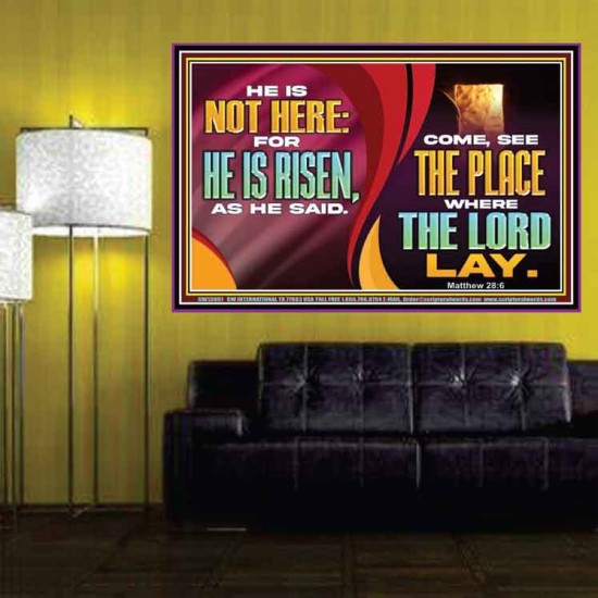 HE IS NOT HERE FOR HE IS RISEN  Children Room Wall Poster  GWPOSTER13091  