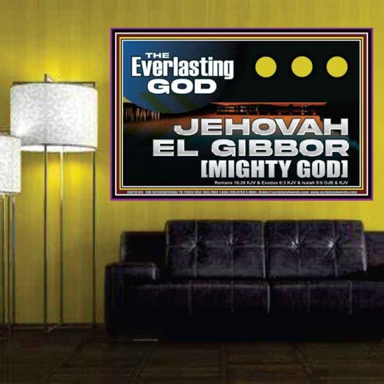 EVERLASTING GOD JEHOVAH EL GIBBOR MIGHTY GOD   Biblical Paintings  GWPOSTER13104  