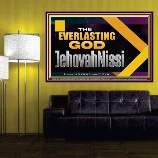 THE EVERLASTING GOD JEHOVAHNISSI  Contemporary Christian Art Poster  GWPOSTER13131  