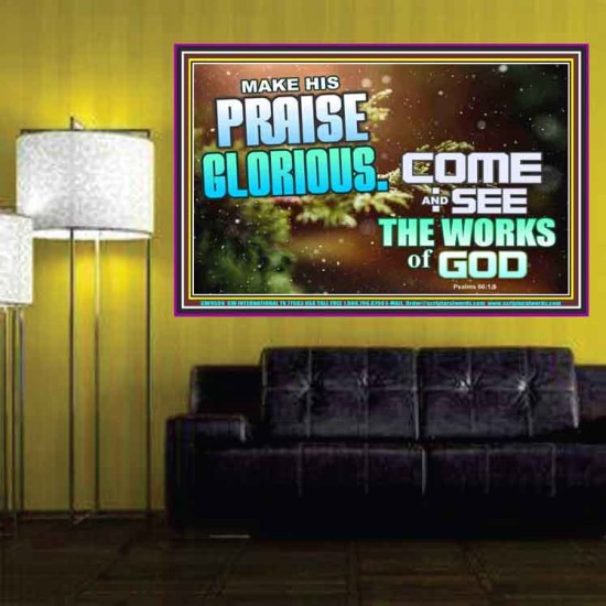 MAKE HIS PRAISE GLORIOUS  Modern Art Poster  GWPOSTER9599  