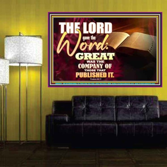 THE LORD GAVE THE WORD  Bathroom Wall Art  GWPOSTER9604  