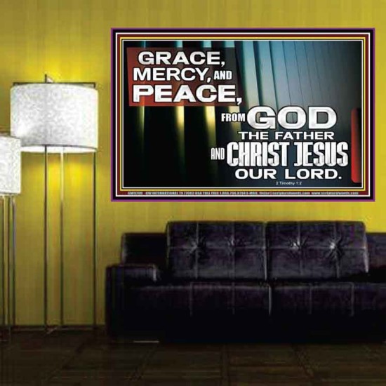 GRACE MERCY AND PEACE UNTO YOU  Bible Verse Poster  GWPOSTER9799  