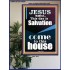 SALVATION IS COME TO THIS HOUSE  Unique Scriptural Picture  GWPOSTER10000  "24X36"