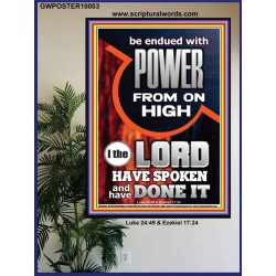 POWER FROM ON HIGH - HOLY GHOST FIRE  Righteous Living Christian Picture  GWPOSTER10003  "24X36"