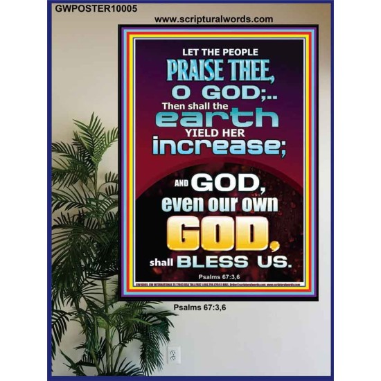 THE EARTH YIELD HER INCREASE  Church Picture  GWPOSTER10005  