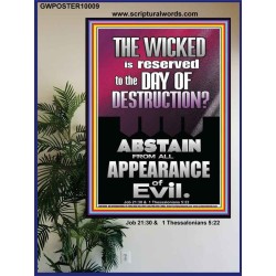 ABSTAIN FROM ALL APPEARANCE OF EVIL  Unique Scriptural Poster  GWPOSTER10009  