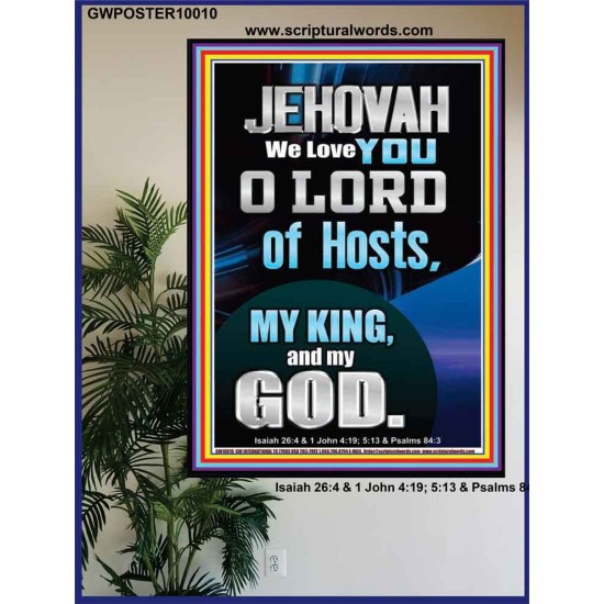 JEHOVAH WE LOVE YOU  Unique Power Bible Poster  GWPOSTER10010  