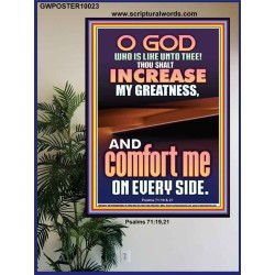 O GOD INCREASE MY GREATNESS  Church Poster  GWPOSTER10023  "24X36"