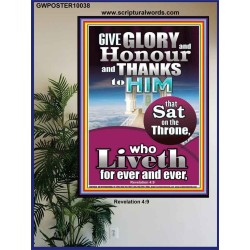 GIVE GLORY AND HONOUR TO JEHOVAH EL SHADDAI  Biblical Art Poster  GWPOSTER10038  "24X36"