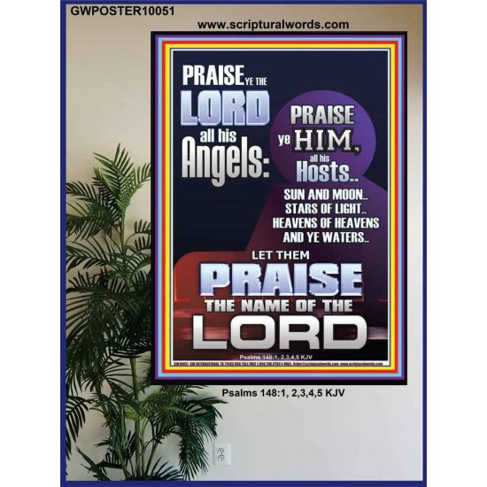 PRAISE HIM SUN, MOON, STARS OF LIGHT, YE WATERS  Contemporary Arts & Décor Picture  GWPOSTER10051  