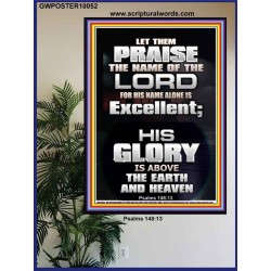 LET THEM PRAISE THE NAME OF THE LORD  Bathroom Wall Art Picture  GWPOSTER10052  "24X36"