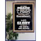 LET THEM PRAISE THE NAME OF THE LORD  Bathroom Wall Art Picture  GWPOSTER10052  