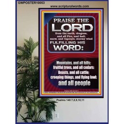PRAISE HIM - STORMY WIND FULFILLING HIS WORD  Business Motivation Décor Picture  GWPOSTER10053  "24X36"