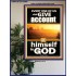 WE SHALL ALL GIVE ACCOUNT OF OUR LIFE TO GOD  Scriptural Décor Poster  GWPOSTER10069  "24X36"