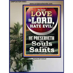 SOULS OF THE SAINTS IS PRESERVED  Scripture Art Prints Poster  GWPOSTER10083  "24X36"