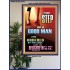 THE STEP OF A GOOD MAN  Contemporary Christian Wall Art  GWPOSTER10477  "24X36"