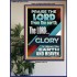 THE LORD GLORY IS ABOVE EARTH AND HEAVEN  Encouraging Bible Verses Poster  GWPOSTER11776  "24X36"