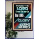 THE LORD GLORY IS ABOVE EARTH AND HEAVEN  Encouraging Bible Verses Poster  GWPOSTER11776  