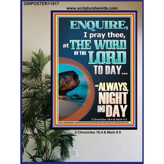 STUDY THE WORD OF THE LORD DAY AND NIGHT  Large Wall Accents & Wall Poster  GWPOSTER11817  