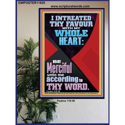 I INTREATED THY FAVOUR WITH MY WHOLE HEART  Décor Art Works  GWPOSTER11820  "24X36"