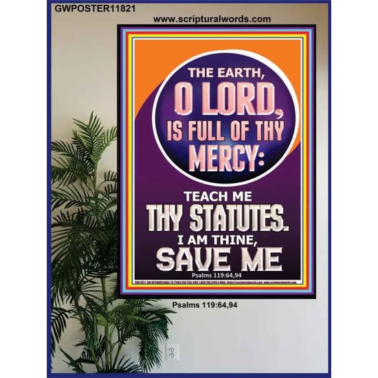 TEACH ME THY STATUES O LORD I AM THINE  Christian Quotes Poster  GWPOSTER11821  