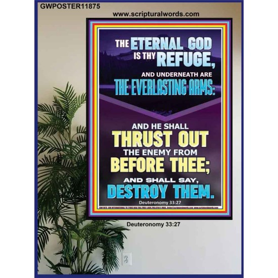 THE EVERLASTING ARMS OF JEHOVAH  Printable Bible Verse to Poster  GWPOSTER11875  