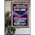BE NOT WEARY IN WELL DOING YOU SHALL REAP YOUR REWARD  Unique Power Bible Picture  GWPOSTER11883  "24X36"