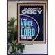 DILIGENTLY OBEY THE VOICE OF THE LORD OUR GOD  Unique Power Bible Poster  GWPOSTER11901  