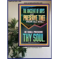 THE ANCIENT OF DAYS SHALL PRESERVE THEE FROM ALL EVIL  Children Room Wall Poster  GWPOSTER11906  "24X36"