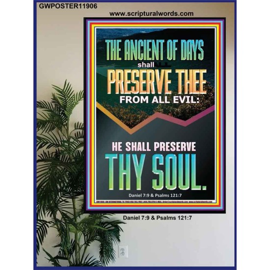 THE ANCIENT OF DAYS SHALL PRESERVE THEE FROM ALL EVIL  Children Room Wall Poster  GWPOSTER11906  