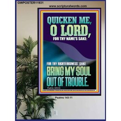 QUICKEN ME O LORD FOR THY NAME'S SAKE  Eternal Power Poster  GWPOSTER11931  "24X36"