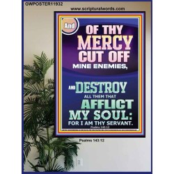 DESTROY ALL THEM THAT AFFLICT MY SOUL   Church Poster  GWPOSTER11932  "24X36"