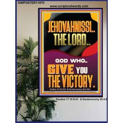 JEHOVAH NISSI THE LORD WHO GIVE YOU VICTORY  Bible Verses Art Prints  GWPOSTER11970  "24X36"