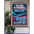 CURSED BE EVERY ONE THAT CURSETH THEE BLESSED IS EVERY ONE THAT BLESSED THEE  Scriptures Wall Art  GWPOSTER11972  "24X36"