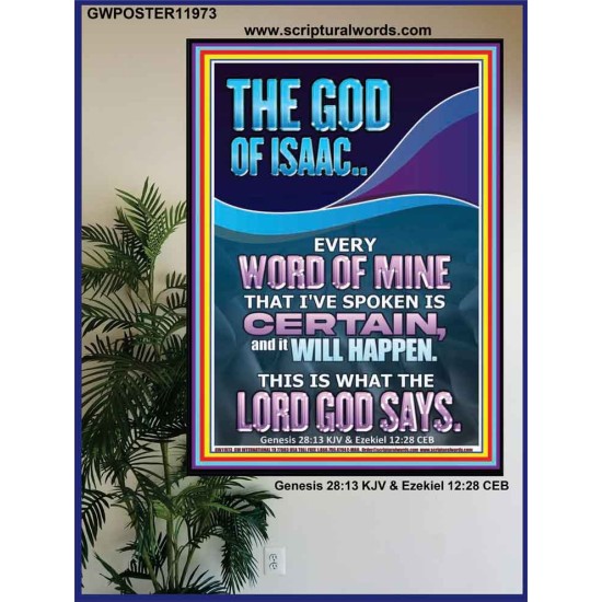 EVERY WORD OF MINE IS CERTAIN SAITH THE LORD  Scriptural Wall Art  GWPOSTER11973  