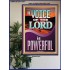 THE VOICE OF THE LORD IS POWERFUL  Scriptures Décor Wall Art  GWPOSTER11977  "24X36"