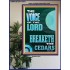THE VOICE OF THE LORD BREAKETH THE CEDARS  Scriptural Décor Poster  GWPOSTER11979  "24X36"