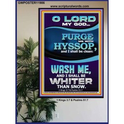 PURGE ME WITH HYSSOP  Poster Scripture   GWPOSTER11986  "24X36"