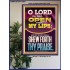 OPEN THOU MY LIPS O LORD MY GOD  Encouraging Bible Verses Poster  GWPOSTER11993  "24X36"